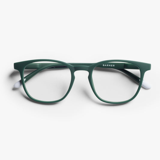 BARNER Dalston - Matte Dark Green Blue Light Reading Glasses