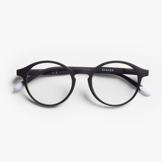 BARNER Le Marais - Matte Black Noir Blue Light Reading Glasses