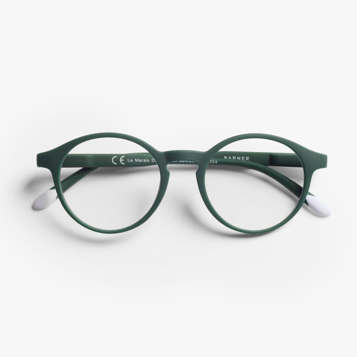 BARNER Le Marais - Matte Dark Green Blue Light Reading Glasses