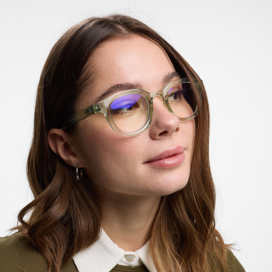 BARNER Andy - Glossy Pistachio Blue Light Reading Glasses