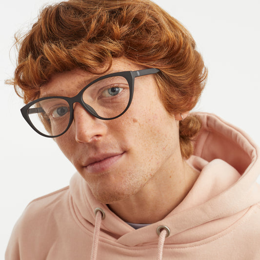 BARNER Astoria - Matte Black Noir Blue Light Reading Glasses