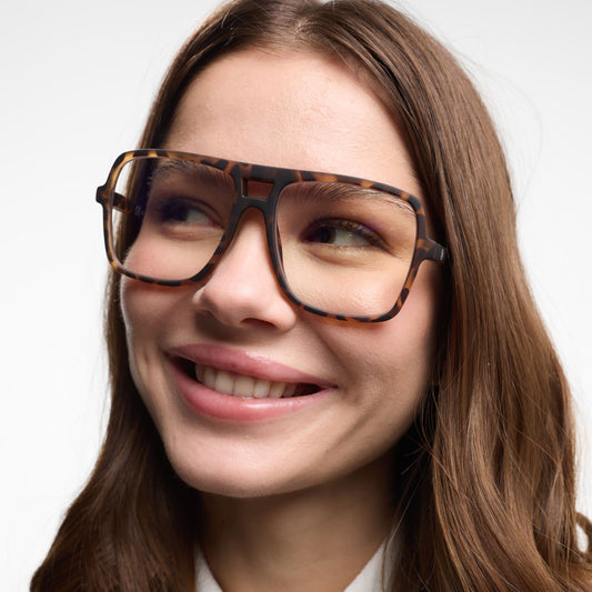 BARNER Jake - Matte Tortoise Blue Light Reading Glasses