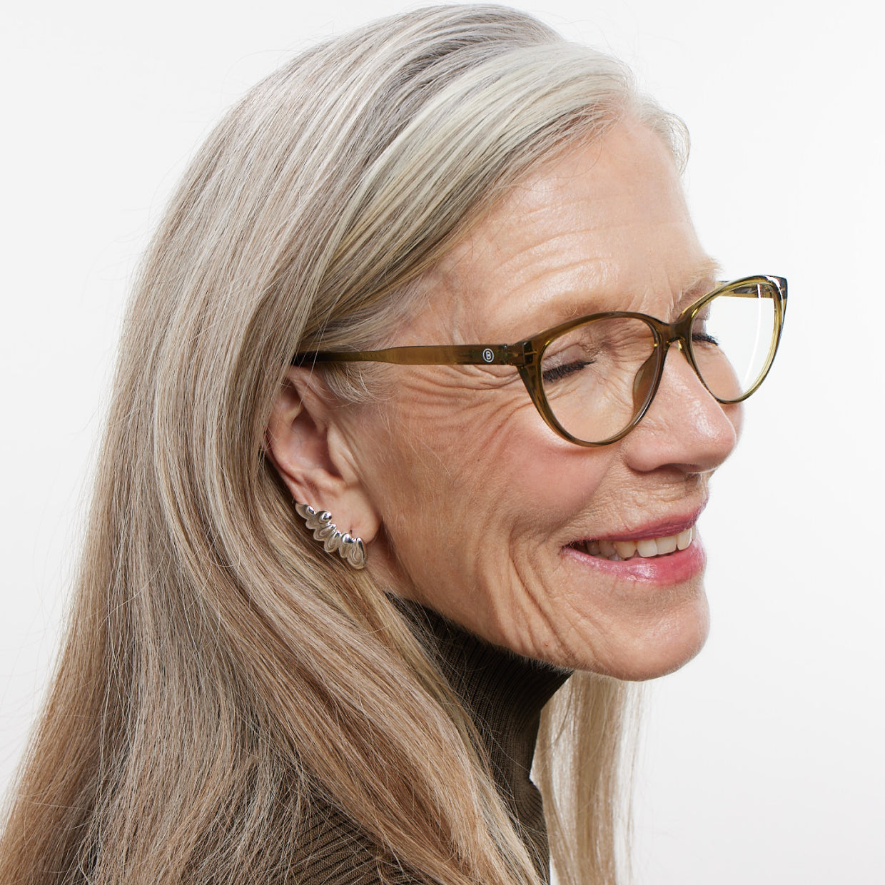 BARNER Astoria - Glossy Cool Matcha Blue Light Reading Glasses