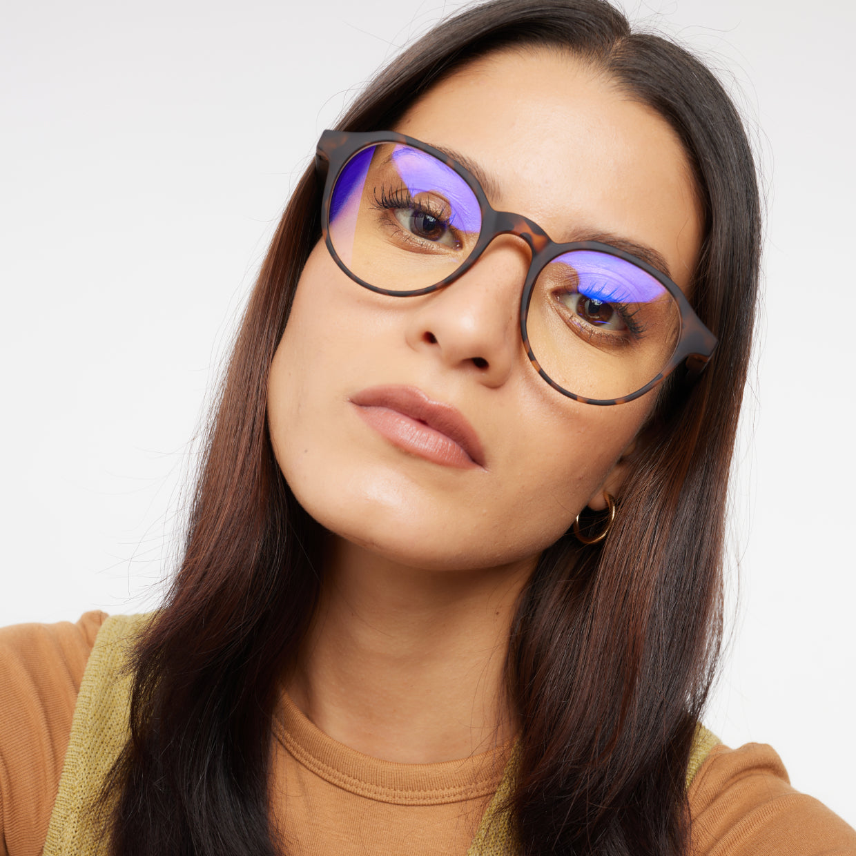 BARNER Chamberi - Matte Tortoise Blue Light Reading Glasses
