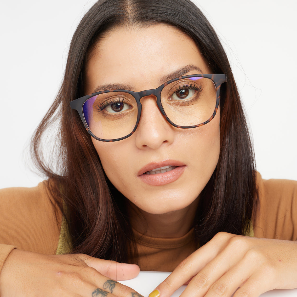 BARNER Dalston - Matte Tortoise Blue Light Reading Glasses