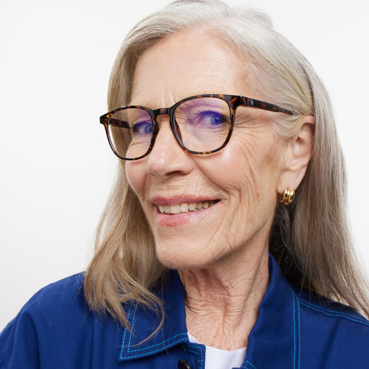 BARNER Dalston - Glossy Tortoise Blue Light Reading Glasses