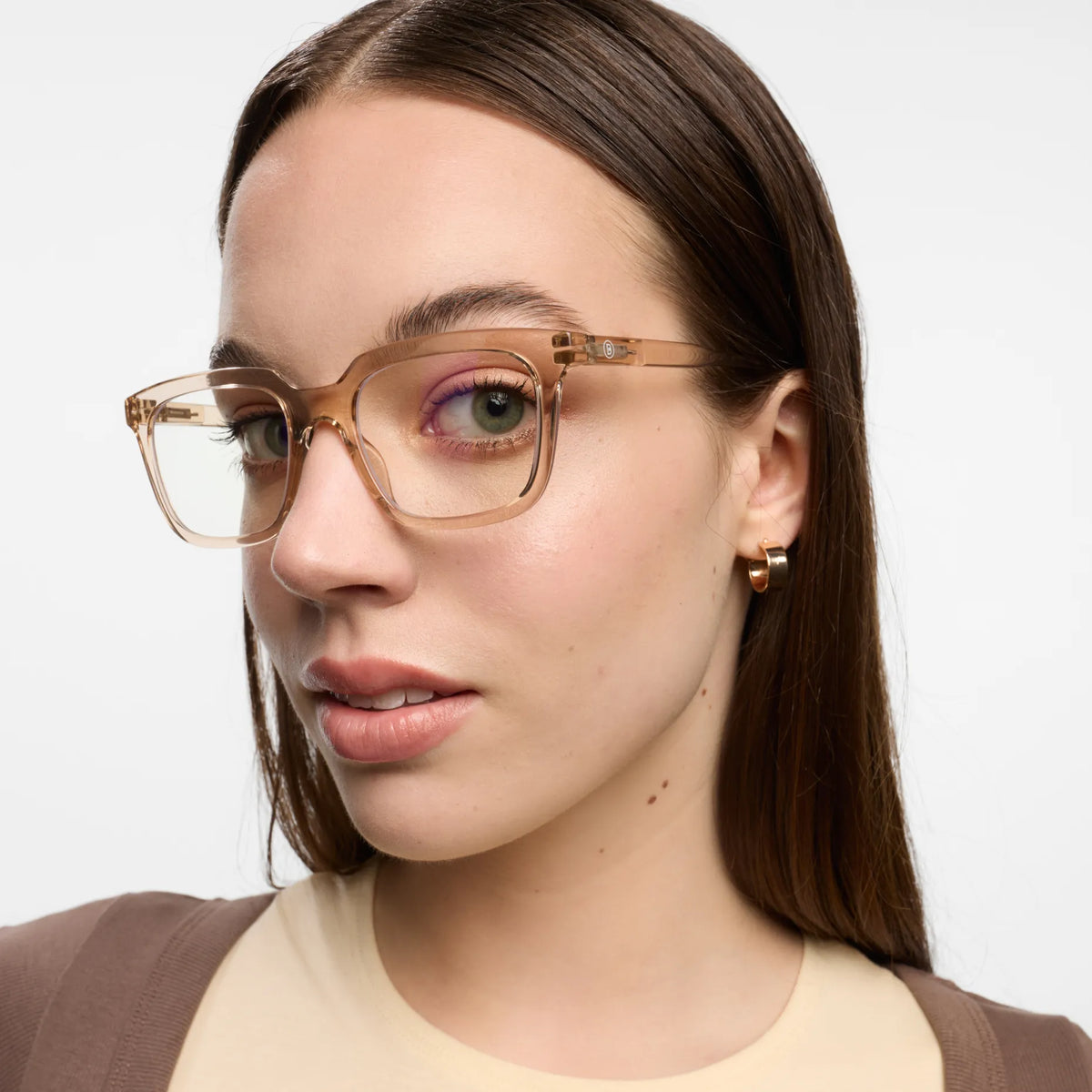 BARNER Holly - Glossy Pink Quartz Blue Light Reading Glasses
