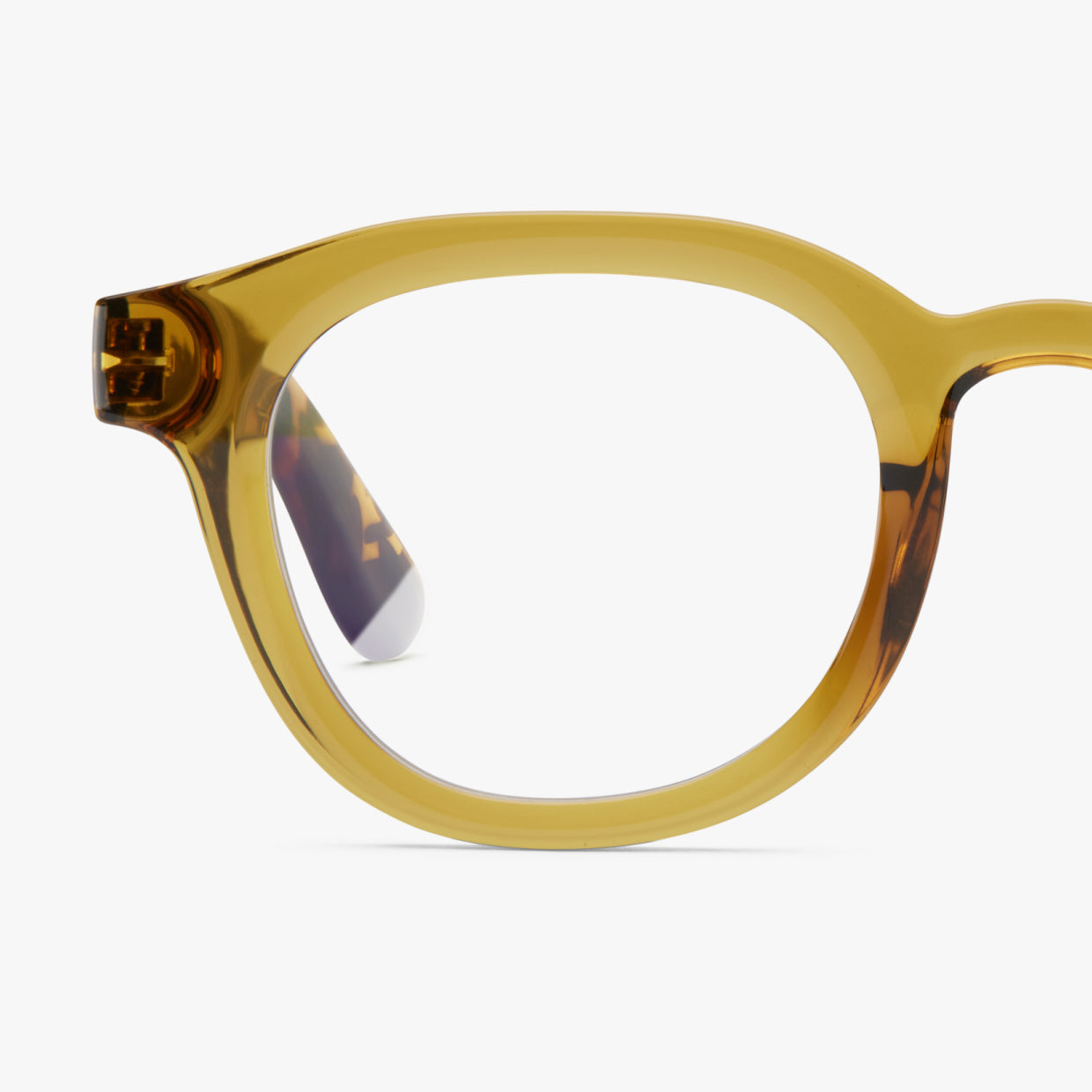 BARNER Andy - Glossy Olive Combi Blue Light Reading Glasses