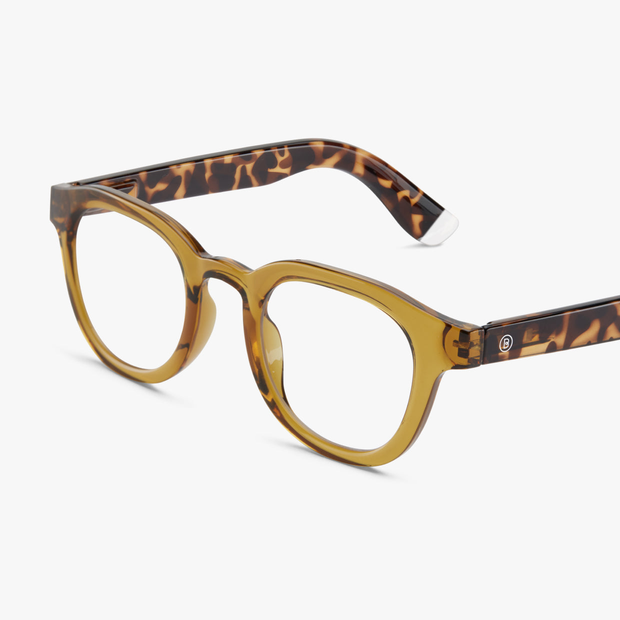 BARNER Andy - Glossy Olive Combi Blue Light Reading Glasses