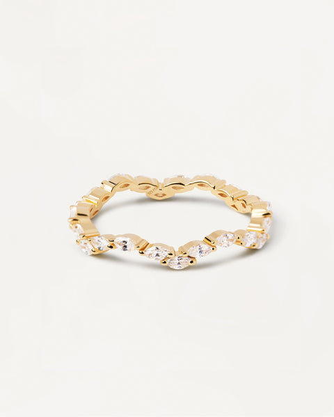 PDPAOLA Lake Ring - 925 Sterling Silver / 18K Gold Plating
