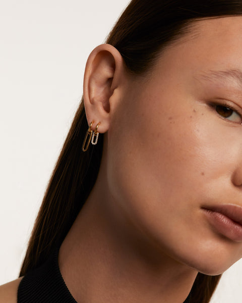 PDPAOLA Nexa Earrings - 925 Sterling Silver / 18K Gold Plating