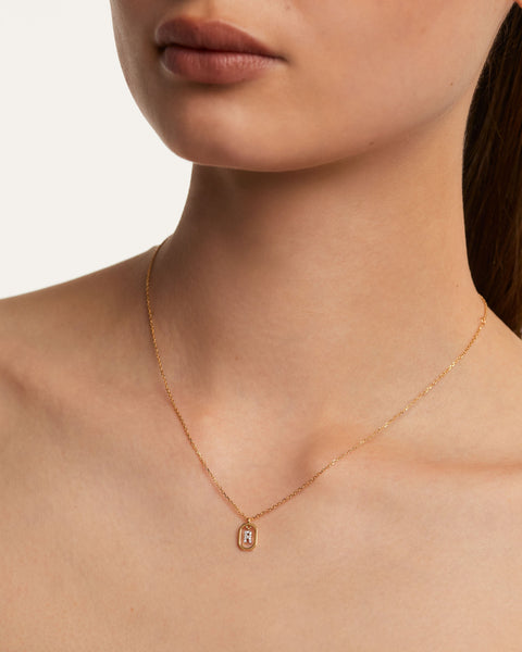 PDPAOLA Mini Letter S Necklace - 925 Sterling Silver / 18K Gold Plating