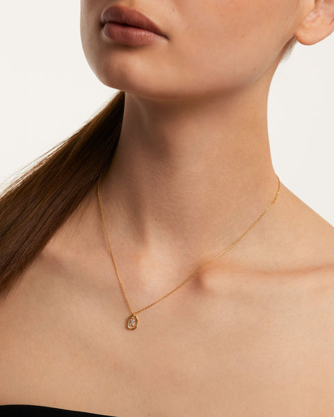 PDPAOLA Mini Letter X Necklace - 925 Sterling Silver / 18K Gold Plating