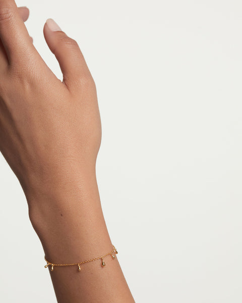 PDPAOLA Teardrop Bracelet - 925 Sterling Silver / 18K Gold Plating