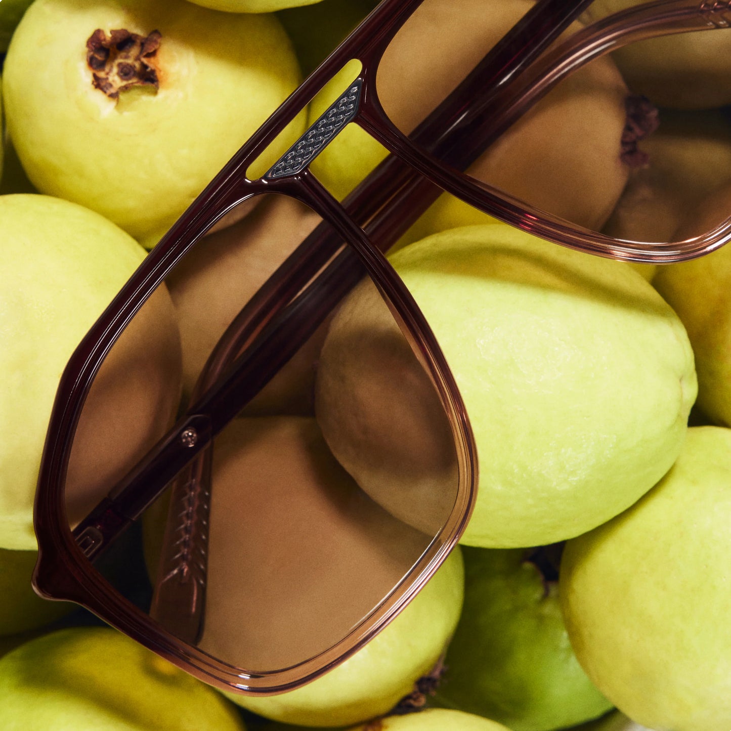 QUAY Studio Sesh Sunglasses - Sepia Ombre/Tan