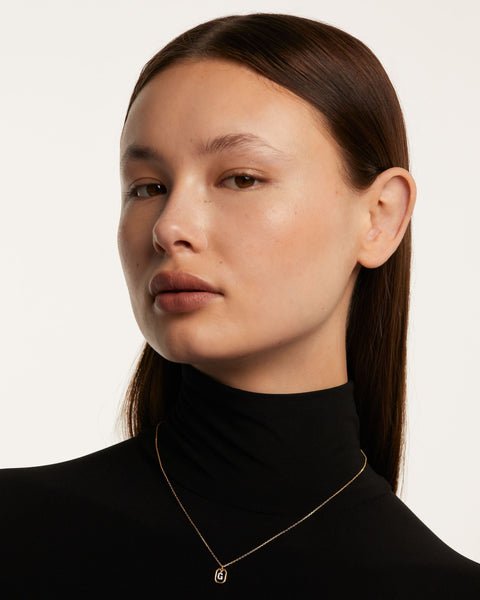 PDPAOLA Mini Letter G Necklace - 925 Sterling Silver / 18K Gold Plating