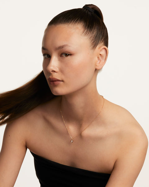 PDPAOLA Mini Letter S Necklace - 925 Sterling Silver / 18K Gold Plating