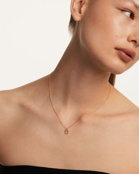 PDPAOLA Mini Letter Y Necklace - 925 Sterling Silver / 18K Gold Plating