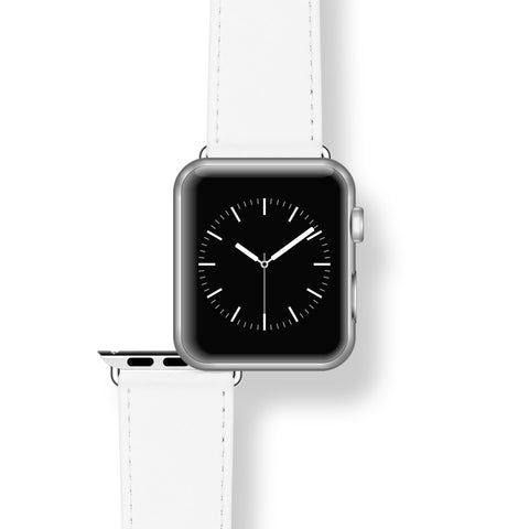 ROCHET Apple Watch Leather Strap - Manhattan White