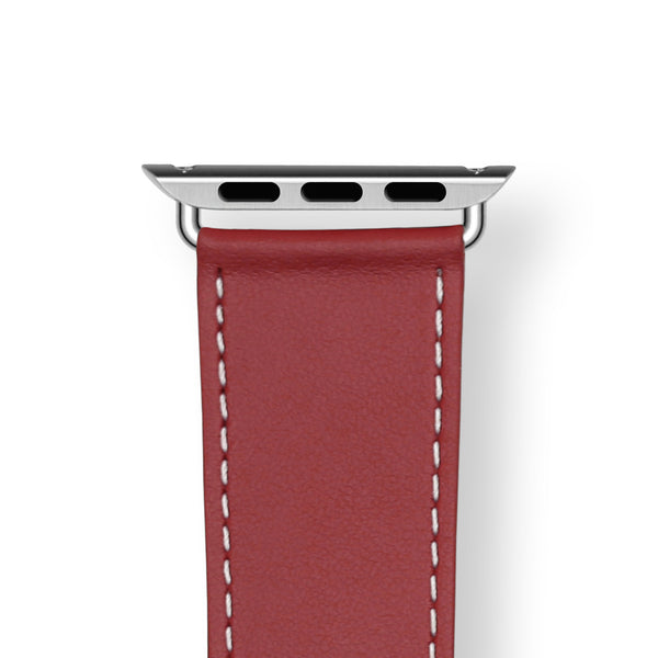 ROCHET Apple Watch Leather Strap - Manhattan Red