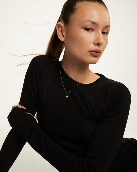 PDPAOLA Mini Letter M Necklace - 925 Sterling Silver / 18K Gold Plating