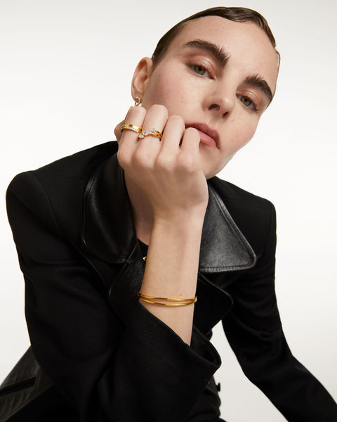 PDPAOLA Terra Ring - 925 Sterling Silver / 18K Gold Plating