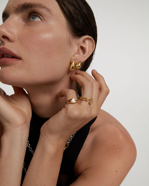 PDPAOLA Sugar Earrings - 925 Sterling Silver / 18K Gold Plating