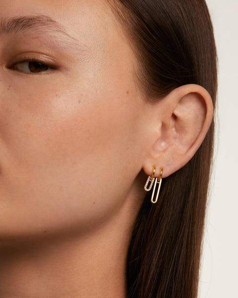 PDPAOLA Nexa Earrings - 925 Sterling Silver / 18K Gold Plating
