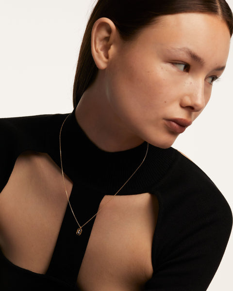 PDPAOLA Mini Letter C Necklace - 925 Sterling Silver / 18K Gold Plating