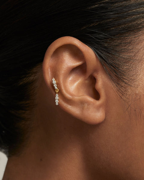 PDPAOLA Spice Single Earring - 925 Sterling Silver / 18K Gold Plating