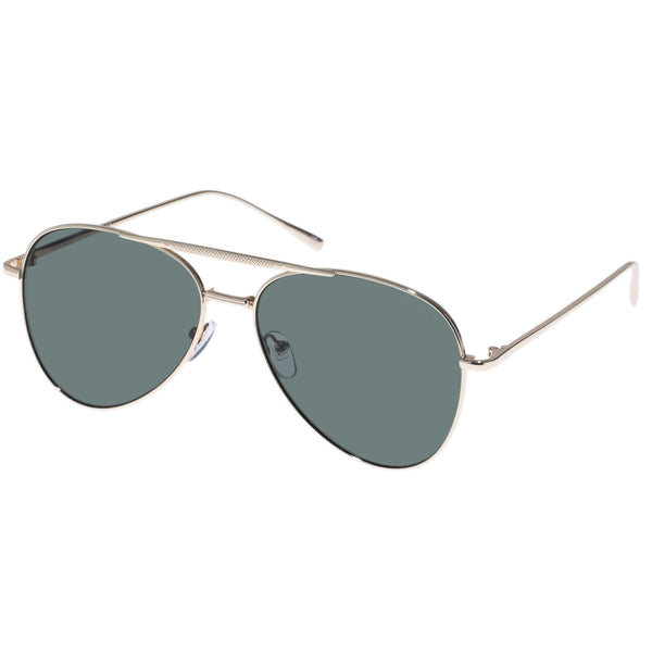 AIRE Alpha - Bright Gold Green Mono Sunglasses