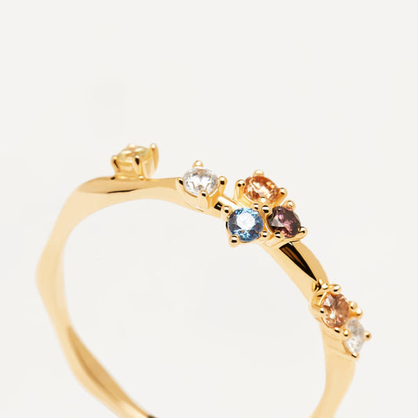 PDPAOLA Five Ring - 925 Sterling Silver / 18K Gold Plating