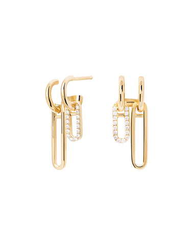 PDPAOLA Nexa Earrings - 925 Sterling Silver / 18K Gold Plating