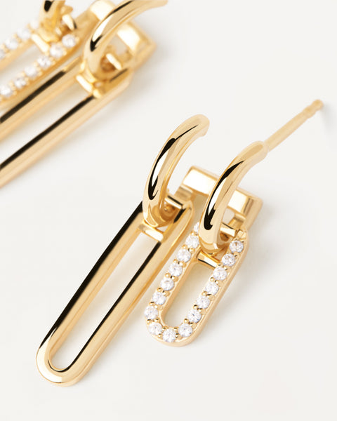 PDPAOLA Nexa Earrings - 925 Sterling Silver / 18K Gold Plating