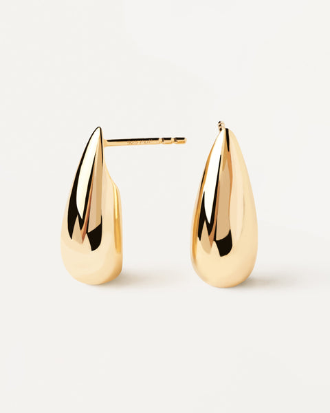 PDPAOLA Large Sugar Earrings - 925 Sterling Silver / 18K Gold Plating