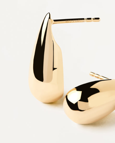 PDPAOLA Large Sugar Earrings - 925 Sterling Silver / 18K Gold Plating