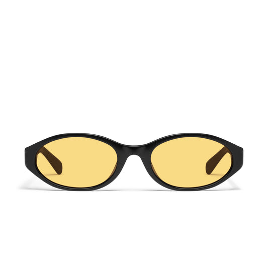 QUAY Aura Points Sunglasses - Black/Daisy