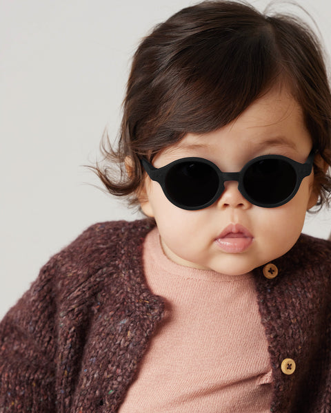 IZIPIZI #SUN BABY (0-9 Months) Black Baby Sunglasses