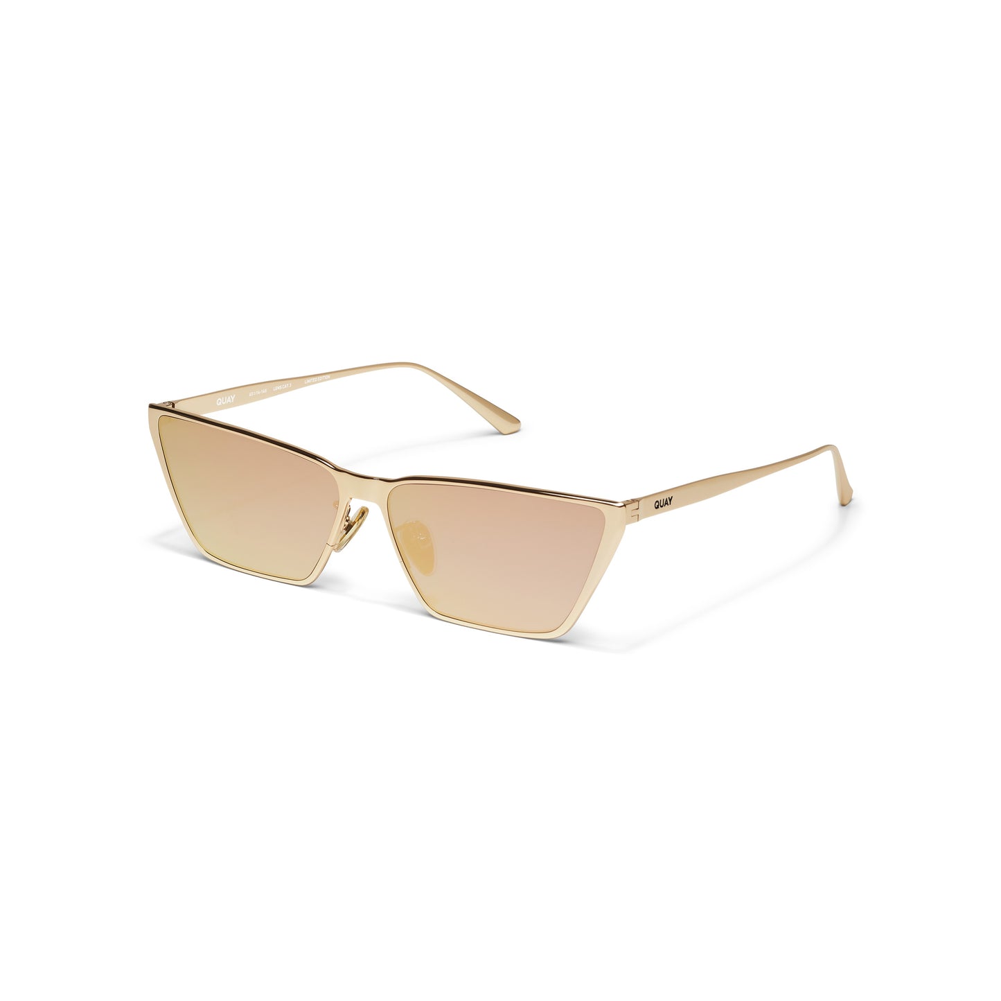 QUAY Bad Habit Adorned Sunglasses - Gold/Gold (Limited Edition)