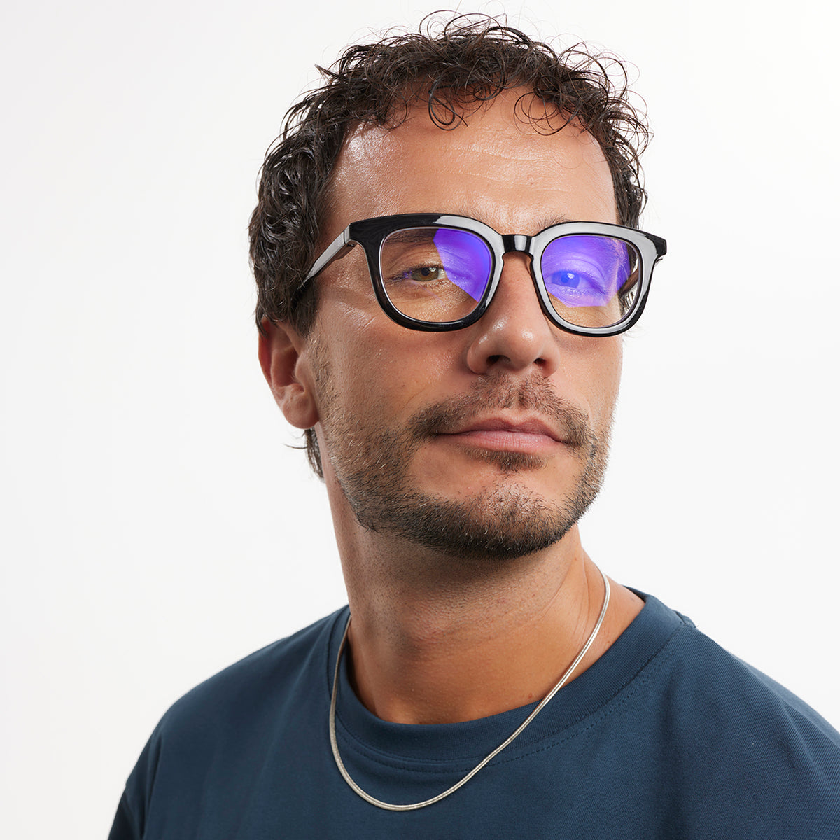 BARNER Osterbro - Glossy Black Noir Blue Light Reading Glasses