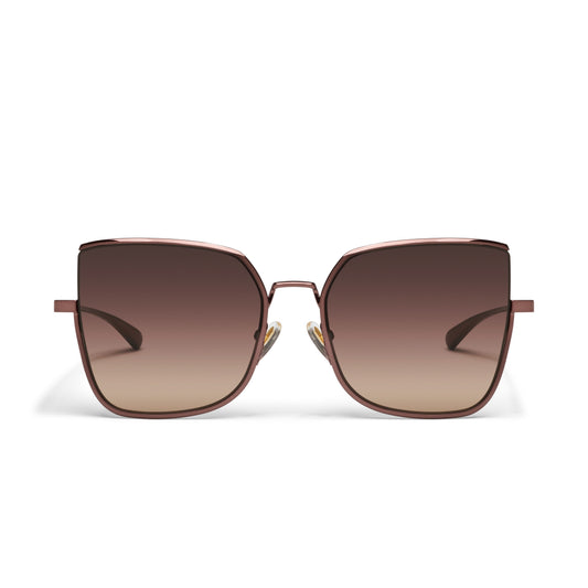 QUAY Big Debut Sunglasses - Chocolate/Dark Fawn