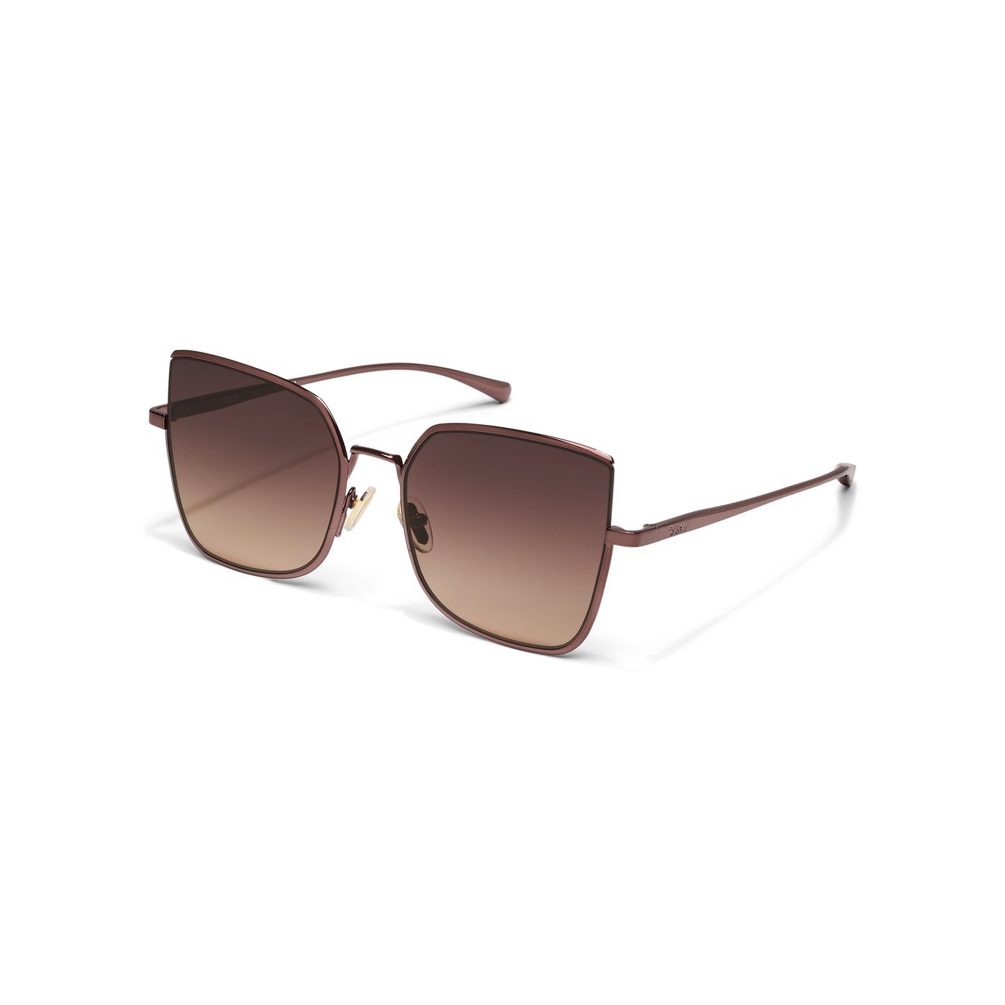 QUAY Big Debut Sunglasses - Chocolate/Dark Fawn
