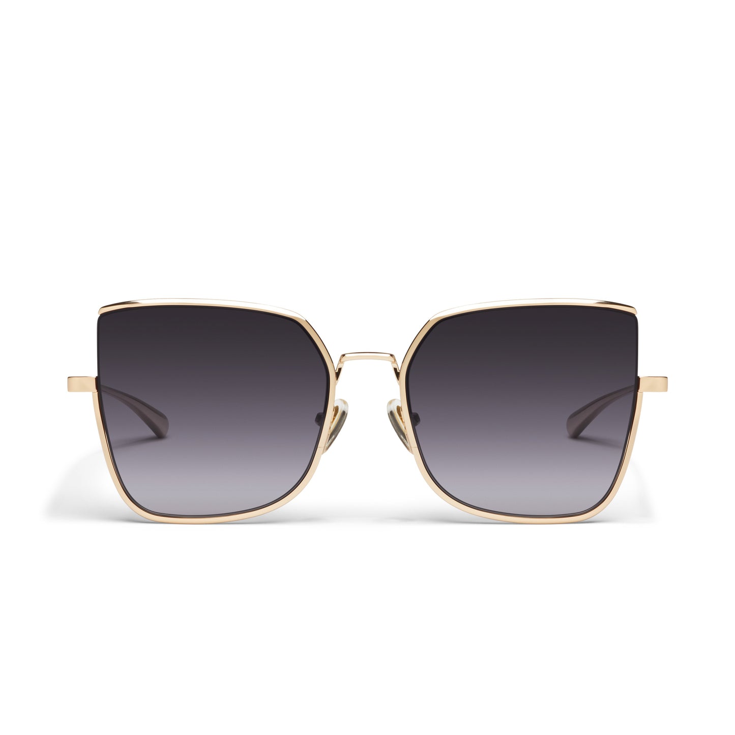 QUAY Big Debut Sunglasses - Gold/Smoke