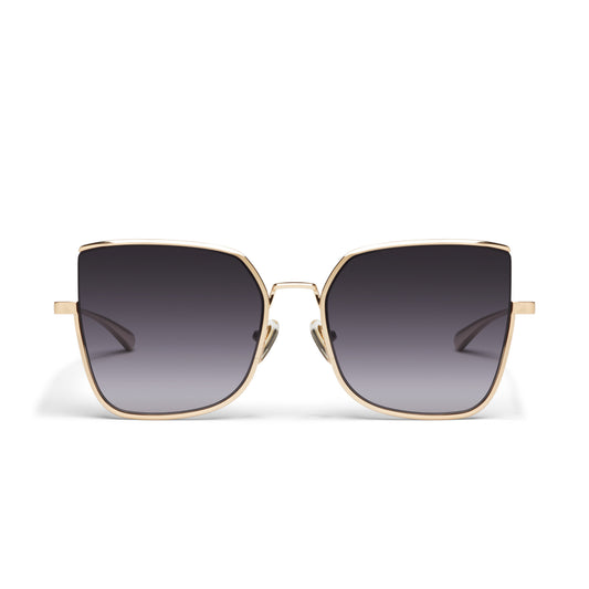 QUAY Big Debut Sunglasses - Gold/Smoke