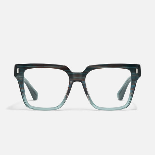 QUAY Bold Type Optical Eyeglasses - Glass Demi (Exclusively In-Store)