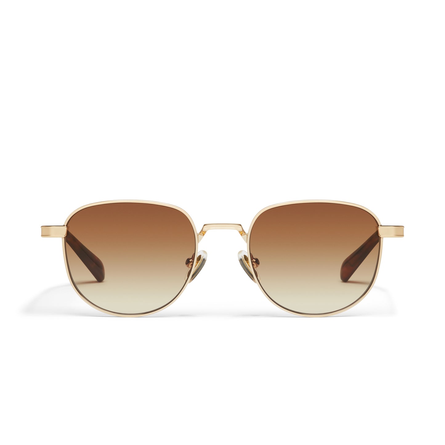 QUAY Born Ready Sunglasses - Gold/Sepia