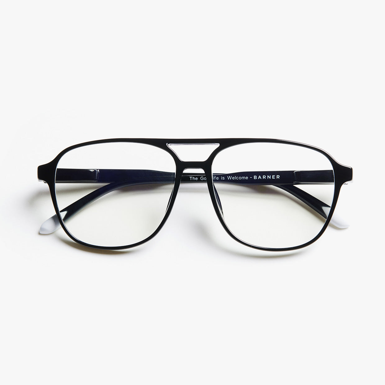 BARNER Brad - Glossy Black Noir Blue Light Reading Glasses