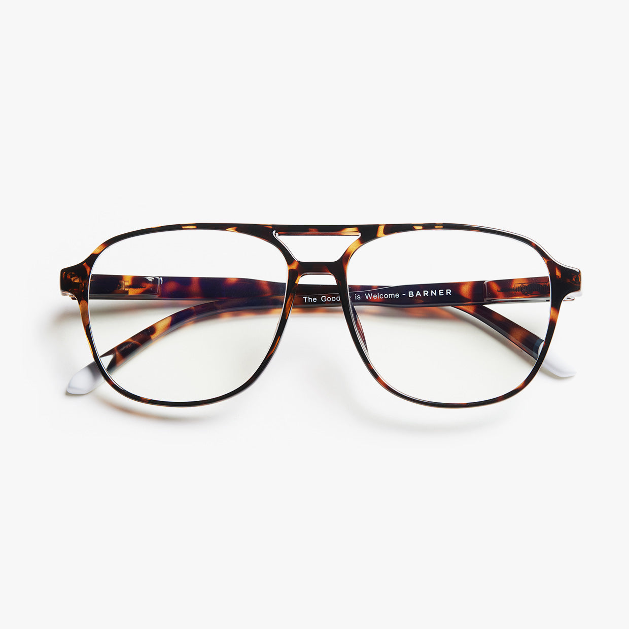 BARNER Brad - Glossy Tortoise Blue Light Reading Glasses