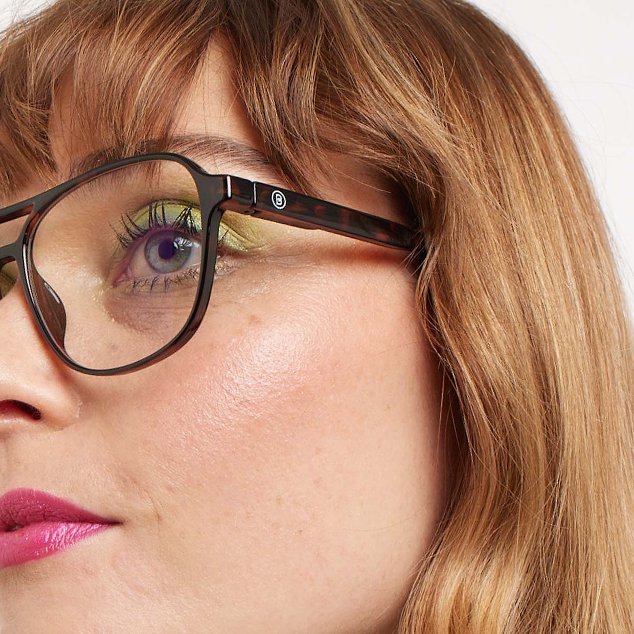 BARNER Brad - Glossy Tortoise Blue Light Reading Glasses