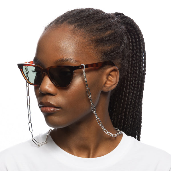 Le Specs Silver Bold Link Eyewear Chain